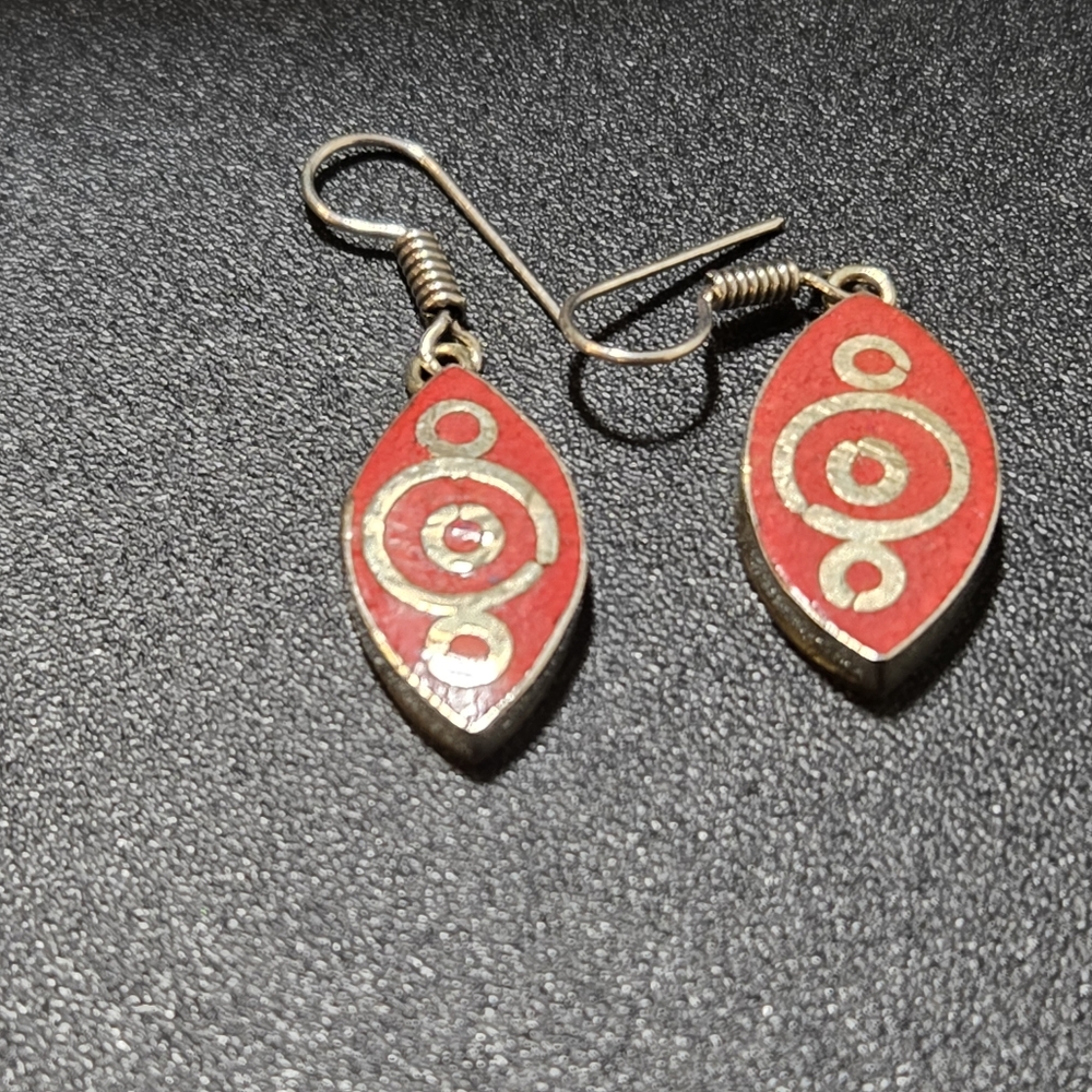 Beautiful Tibetan Silver Handmade Earrings